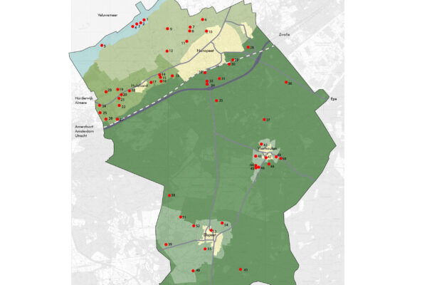 Analysekaart_1op50000_juli 2021 - Gebiedskarakteristiek deelgebieden_594 - landscape Analysekaart deelgebieden - Visie op verblijfsrecreatie, Nunspeet